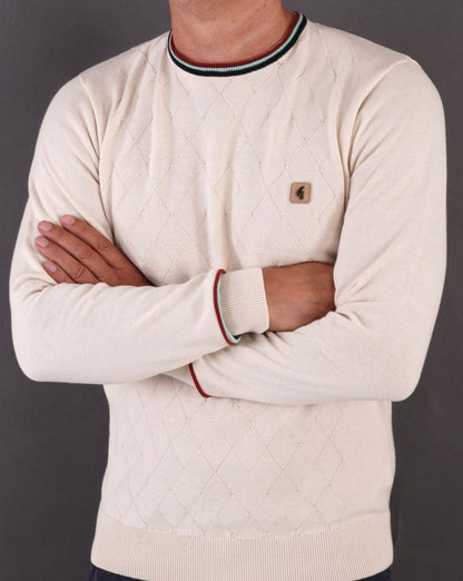 Gabicci Vintage Marlon Strickpullover Creme