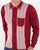 Gabicci Vintage Law Button LS Knit Polo Dark Red