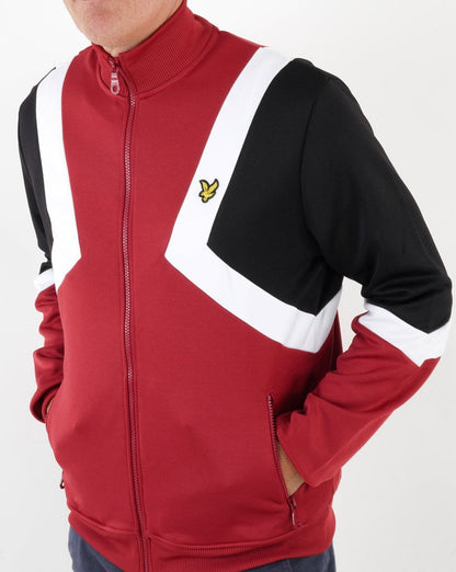 Lyle &amp; Scott Gestreiftes Trainingstop Tunnel Rot