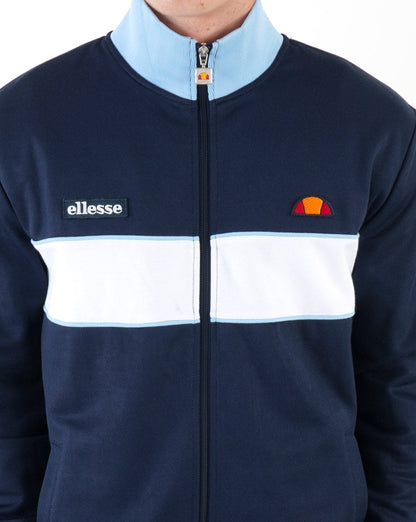 Ellesse – Trainingsjacke mit Brustpanel, Marineblau/Himmelblau