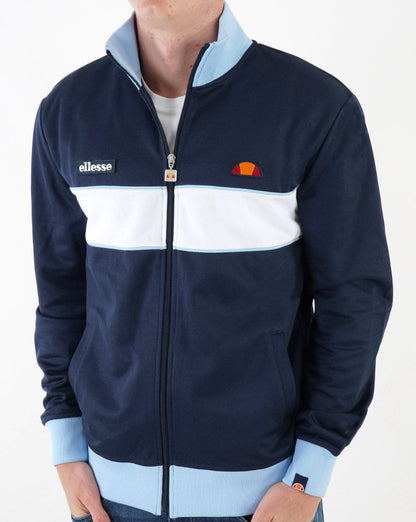 Ellesse – Trainingsjacke mit Brustpanel, Marineblau/Himmelblau