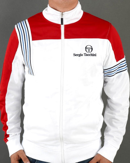 Sergio Tacchini Wilander Trainingsjacke Weiß/Rot