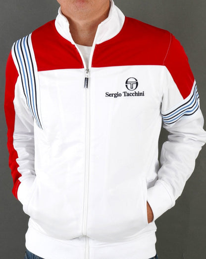 Sergio Tacchini Wilander Trainingsjacke Weiß/Rot