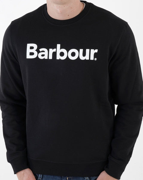 Barbour Logo Crew Neck Sweatshirt Black