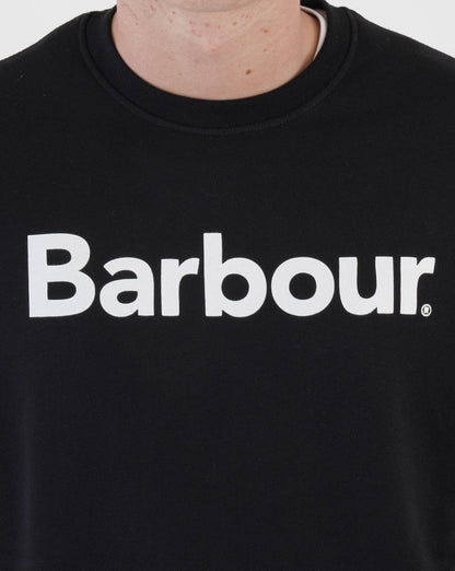 Barbour Logo Rundhals-Sweatshirt Schwarz