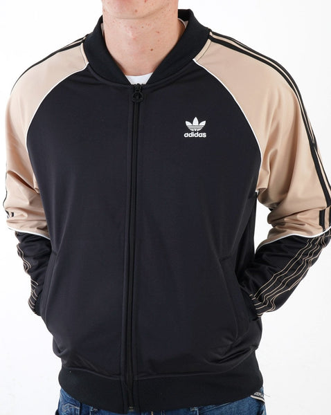 Adidas Originals Tricot Superstar Track Top Black/Beige
