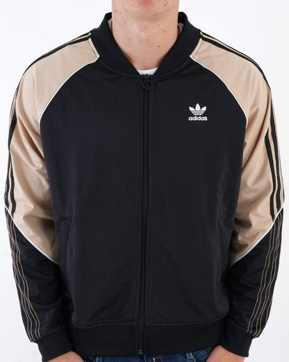 Adidas Originals Tricot Superstar Trainingsjacke Schwarz/Beige