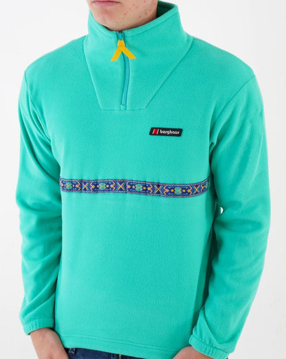 Berghaus Dean St. Aztec 1/4 Fleece Seegrün