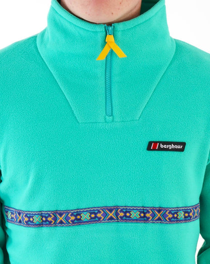 Berghaus Dean St. Aztec 1/4 Fleece Seegrün