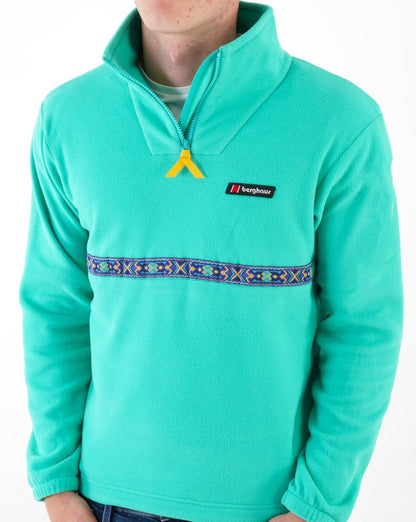 Berghaus Dean St. Aztec 1/4 Fleece Seegrün