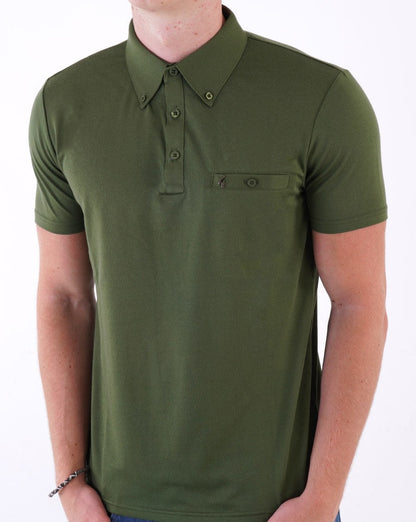 Gabicci Vintage Ladro Poloshirt Olivgrün