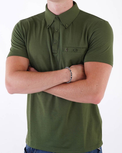 Gabicci Vintage Ladro Poloshirt Olivgrün