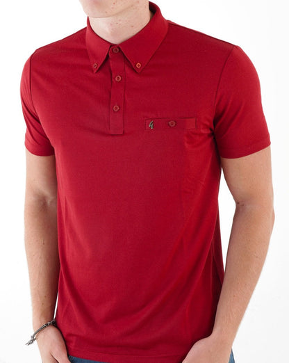 Gabicci Vintage Ladro Poloshirt Rot