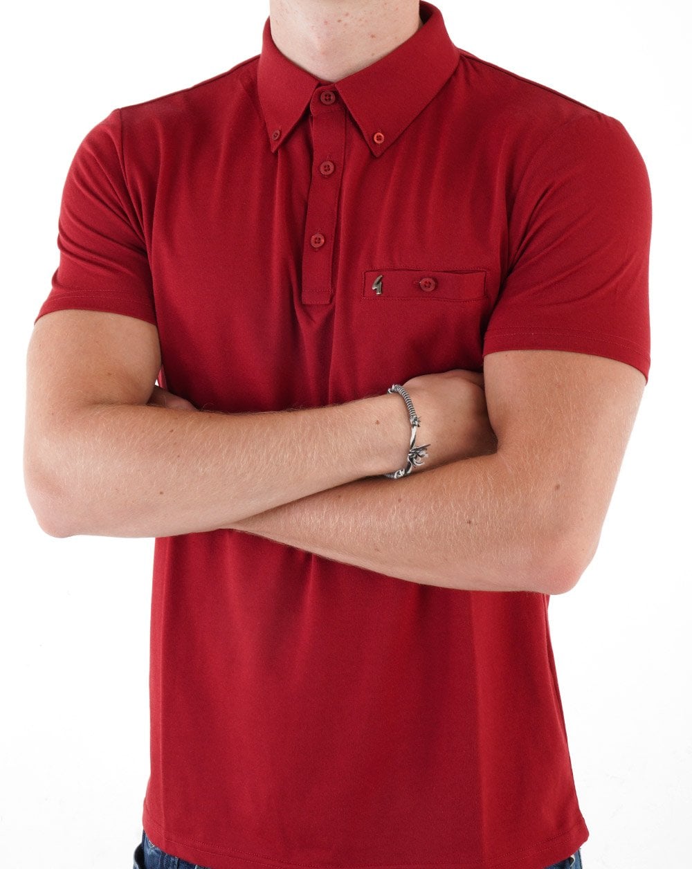 Gabicci Vintage Ladro Poloshirt Rot