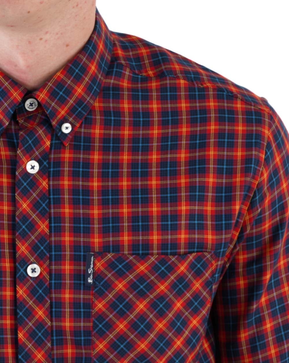Ben Sherman House Tartan Shirt Red