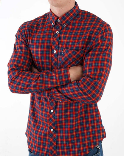Ben Sherman House Tartan Hemd Rot