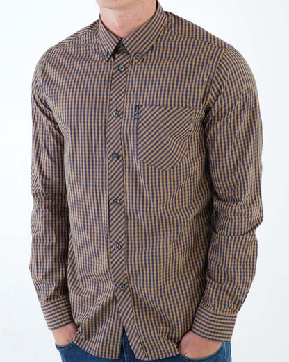 Ben Sherman Signature Gingham-Hemd Ocker