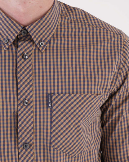 Ben Sherman Signature Gingham-Hemd Ocker
