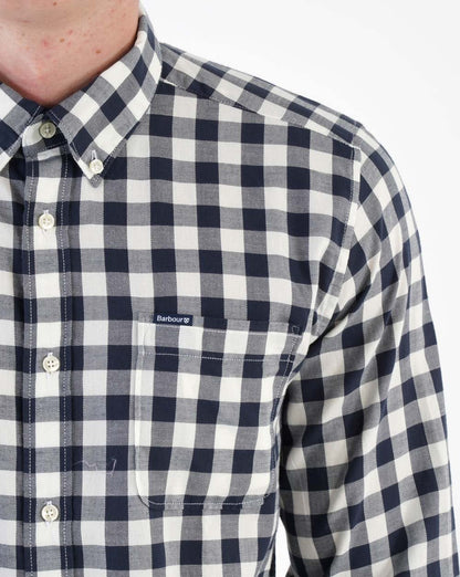 Barbour Drover Tailored Fit Hemd Marineblau