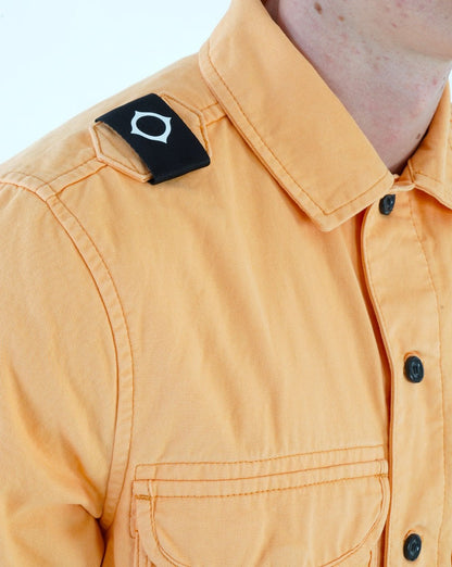 Ma.strum Overshirt mit zwei Taschen Orange