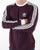 Adidas Originals 3 Stripes LS T Shirt Shadow Maroon