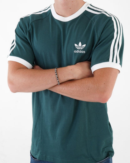 Adidas Originals 3-Streifen-T-Shirt Mineralgrün