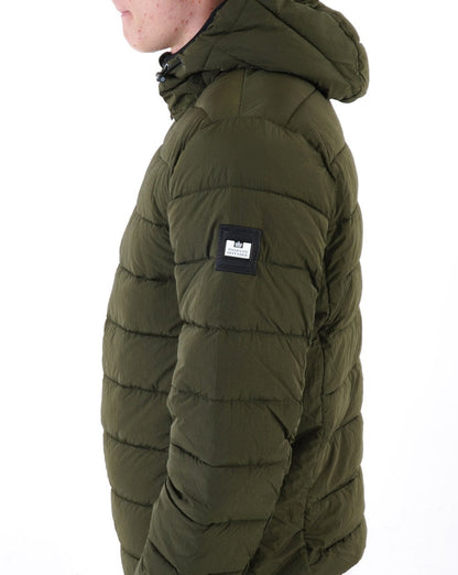 Weekend Offender La Guardia Wattierte Jacke Dunkelgrün