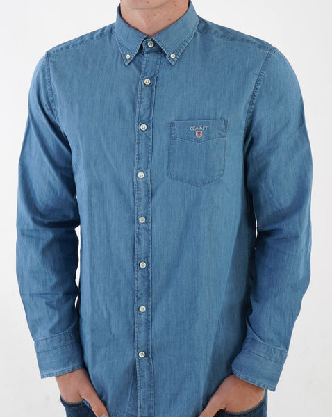 Gant Indigo Shirt Light Blue