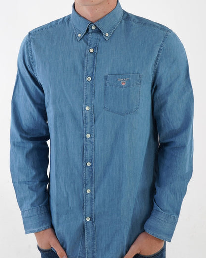 Gant Indigo Hemd Hellblau