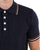 Ska & Soul Pointelle Fine Gauge Polo Navy