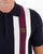 Trojan Stripe Knitted Polo Navy