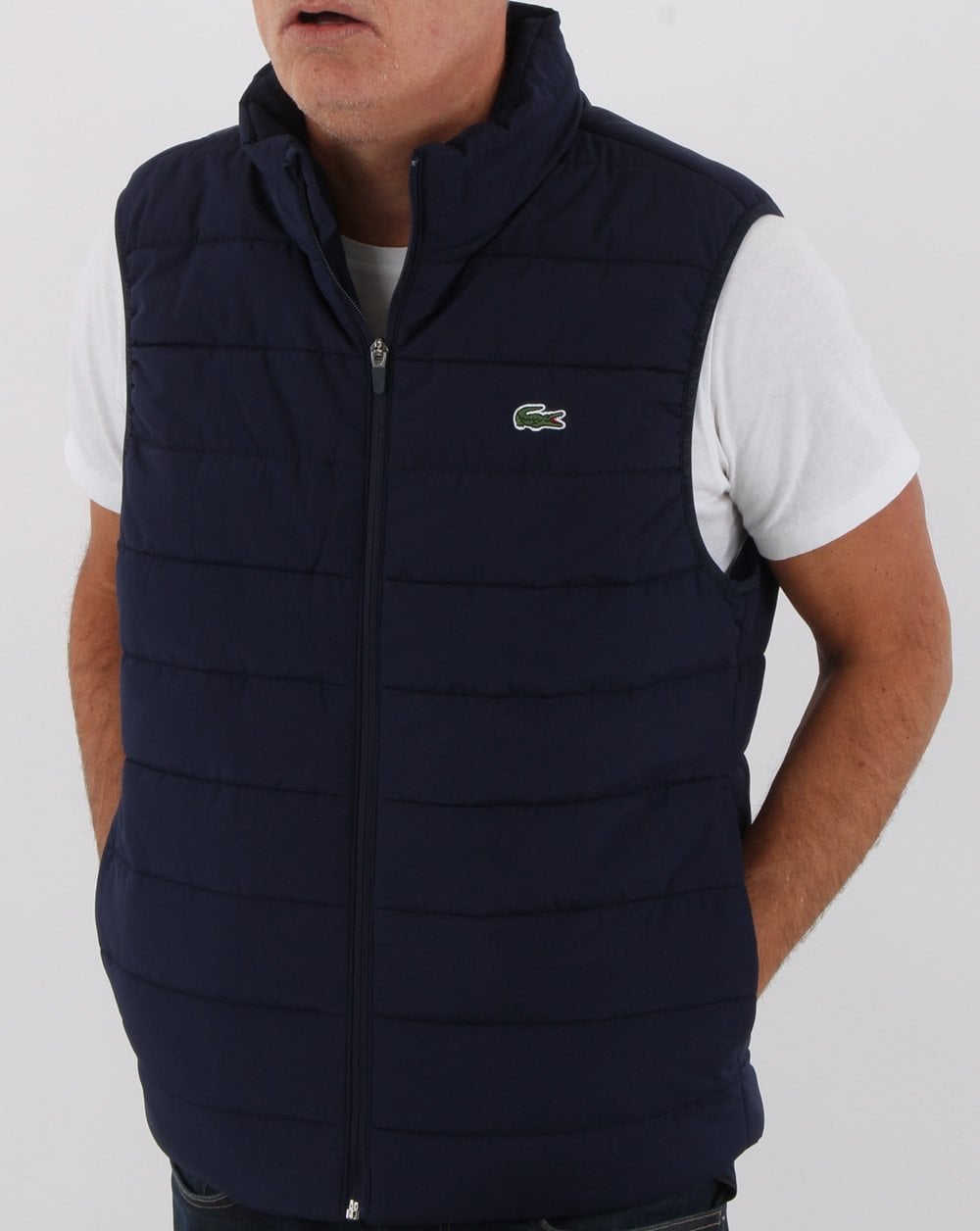 Lacoste Kapuzenweste Marineblau