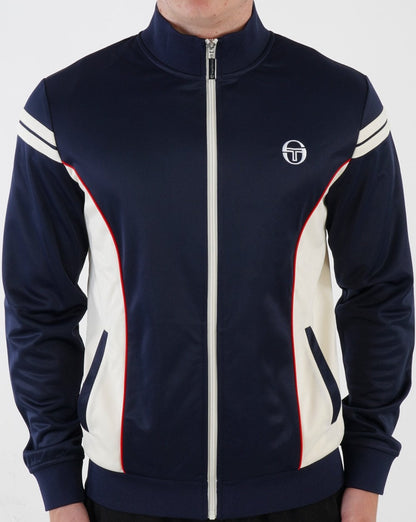Sergio Tacchini Fjord Trainingsjacke Marineblau/Creme/Rot
