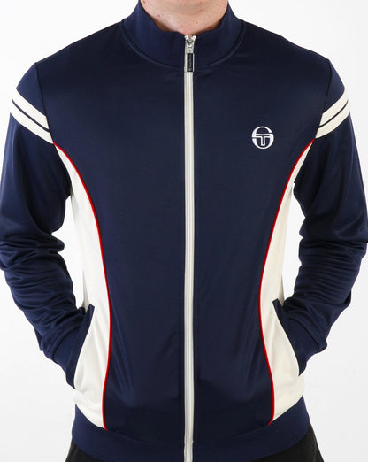 Sergio Tacchini Fjord Trainingsjacke Marineblau/Creme/Rot