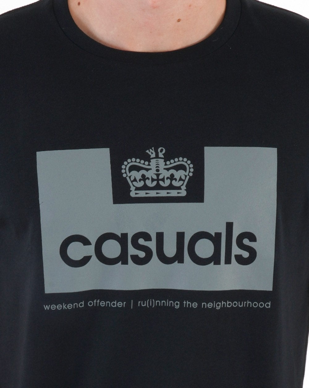 Weekend Offender Casuals T-Shirt Schwarz/Grau