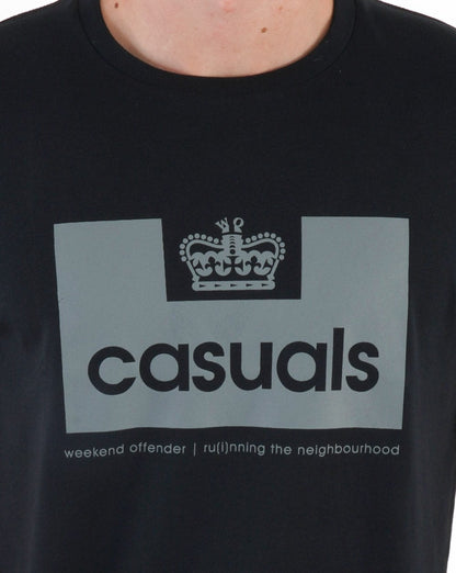 Weekend Offender Casuals T-Shirt Schwarz/Grau