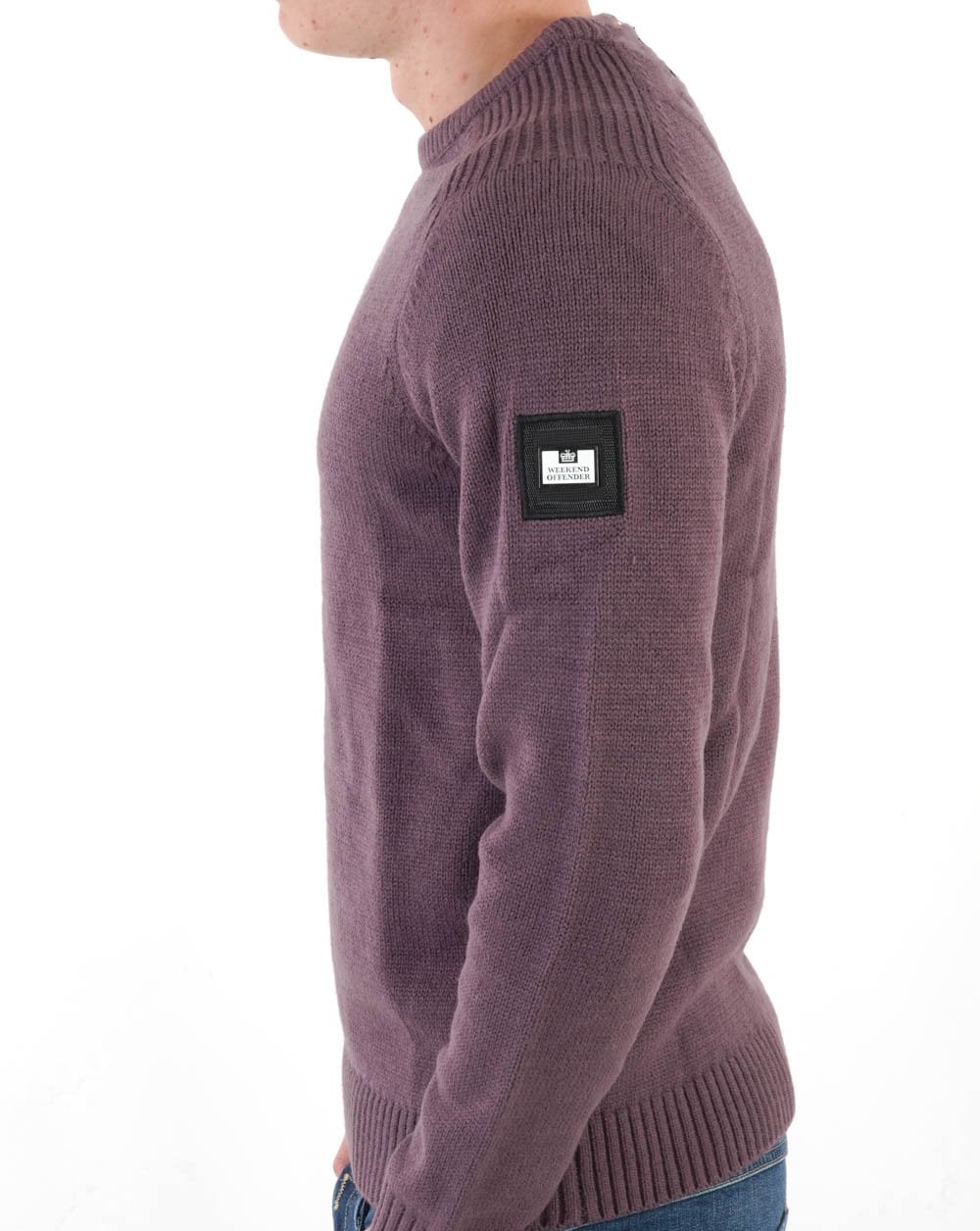 Weekend Offender Zagreb Strick Dunkeltraube