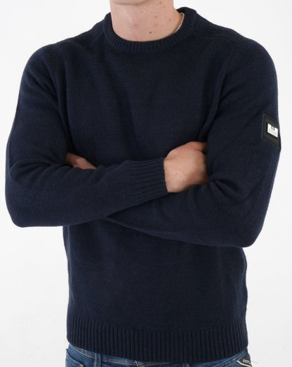 Weekend Offender Zagreb Strick Marineblau