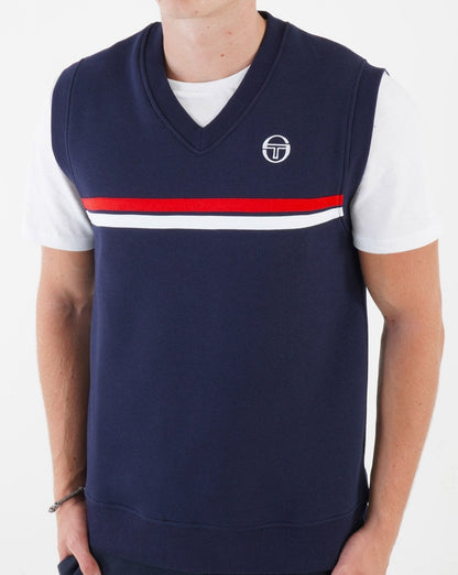 Sergio Tacchini Supermac Tanktop-Sweatshirt, Marineblau