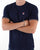 Fila Vintage Tipped Cuff T Shirt Navy