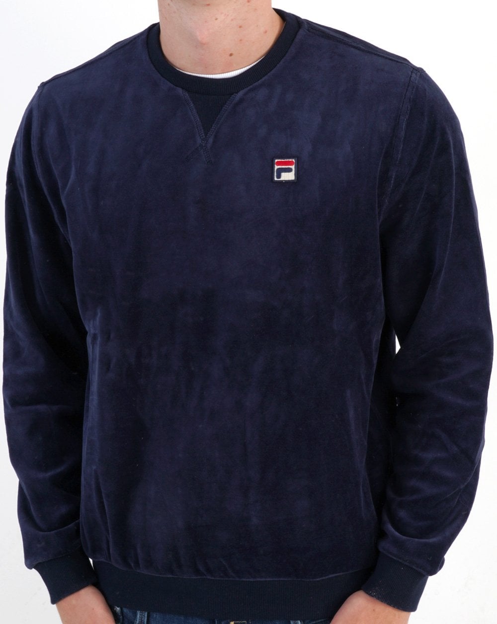 Fila Vintage Classy Velour Sweat Navy