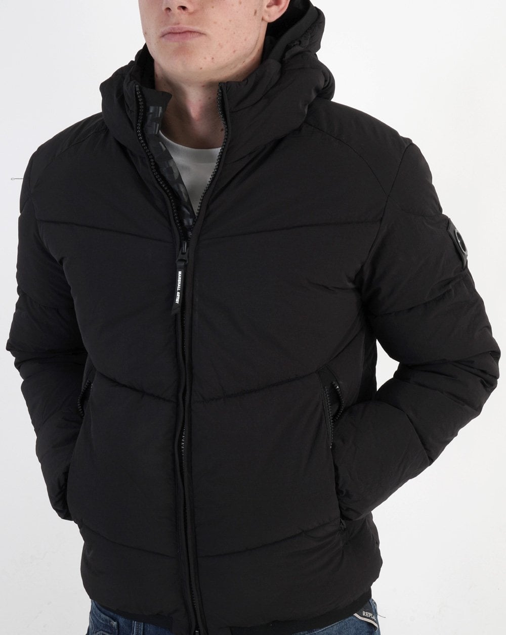 Marshall Artist Transalpino Bubble Jacke Schwarz