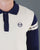 Sergio Tacchini Ravi LS Knitted Polo Buttercream/Navy