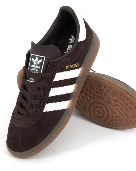 Adidas Munchen Trainers Brown/Off White