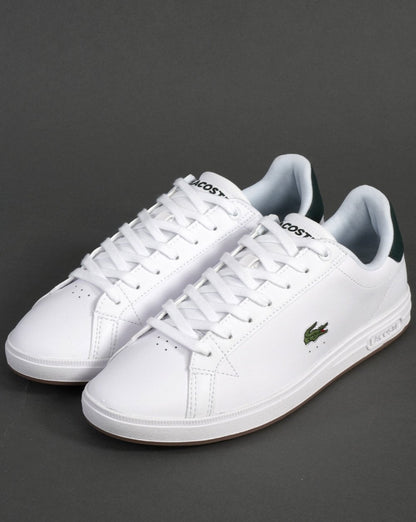 Lacoste Graduate Pro Ledersneaker Weiß/Dunkelgrün