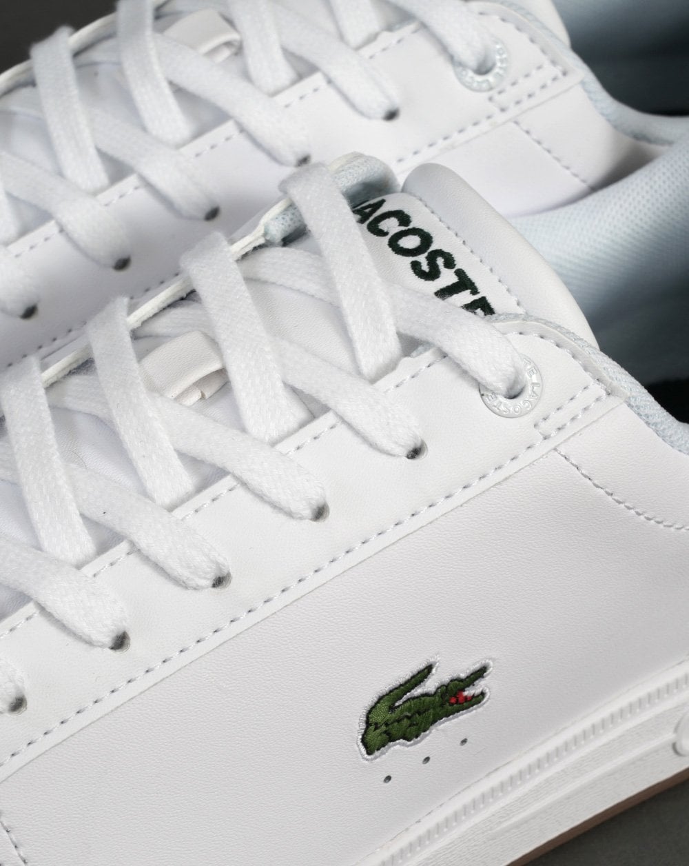 Lacoste Graduate Pro Ledersneaker Weiß/Dunkelgrün