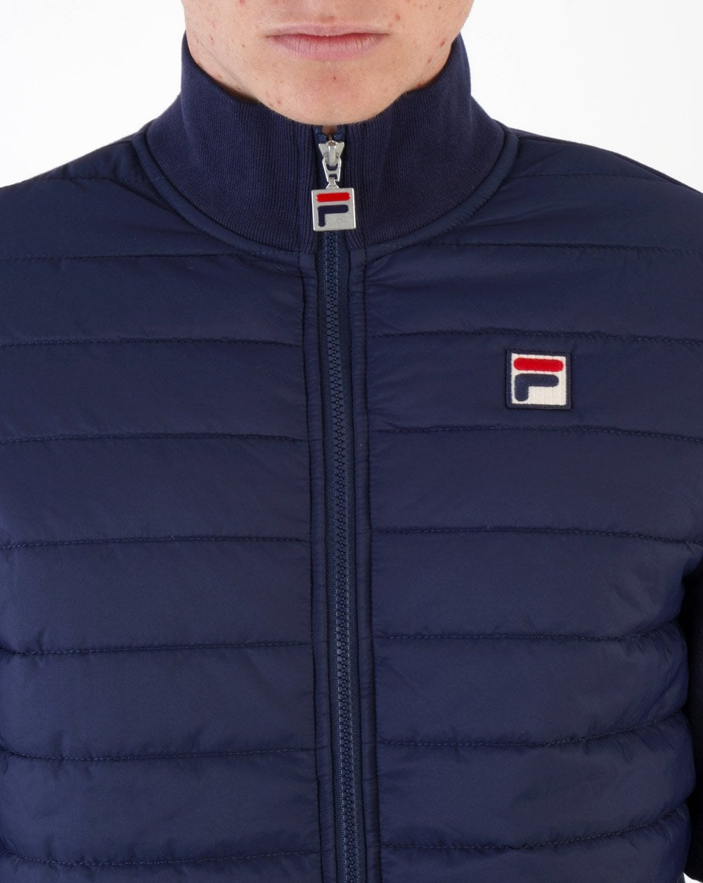 Fila Vintage Malachi Pufferjacke, Marineblau