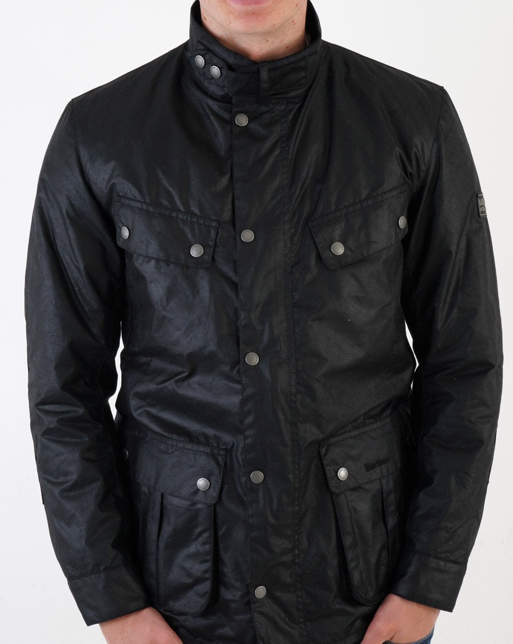 Barbour International Tourer Duke Wachsjacke Schwarz