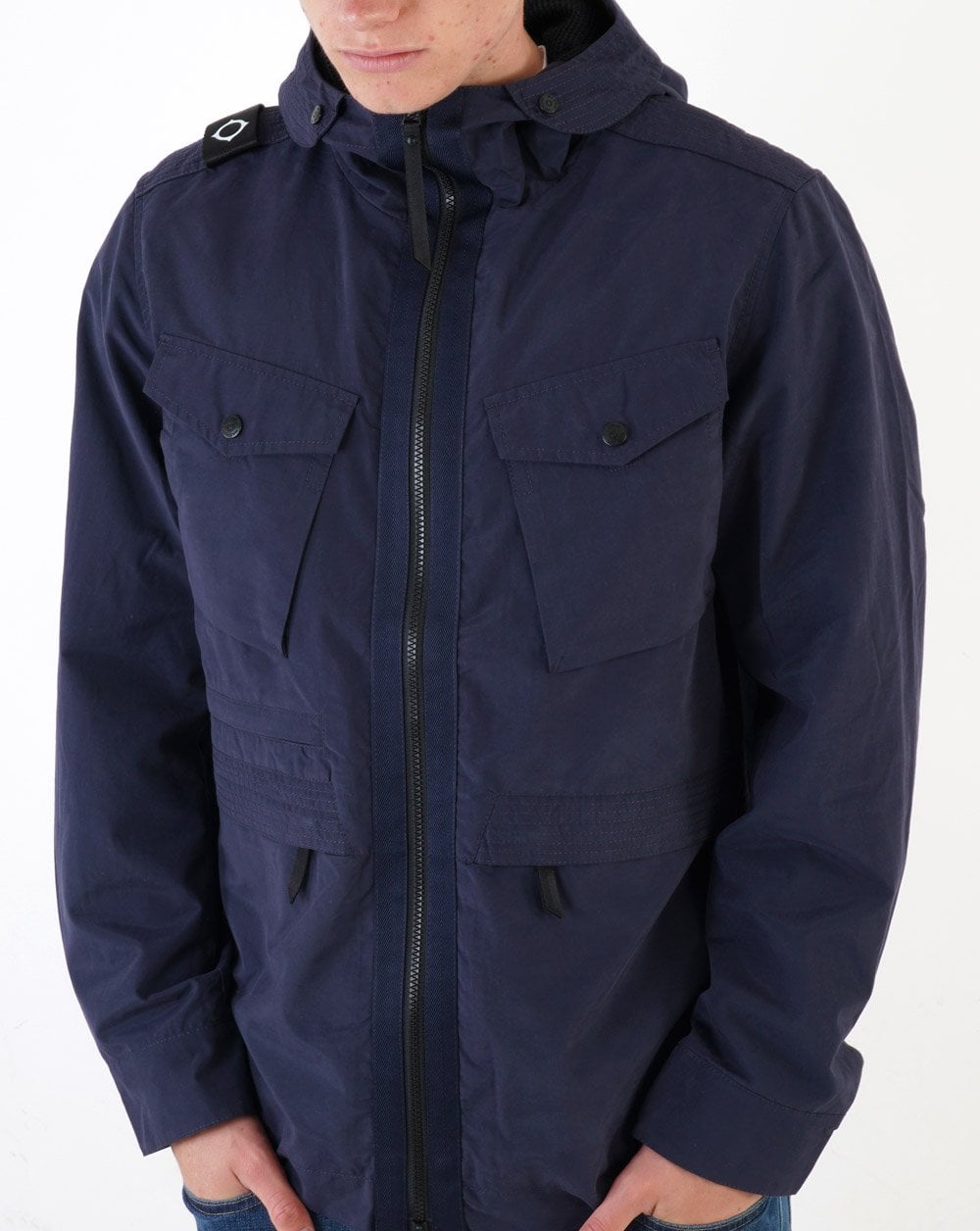 Ma.strum Kapuzenjacke Marineblau