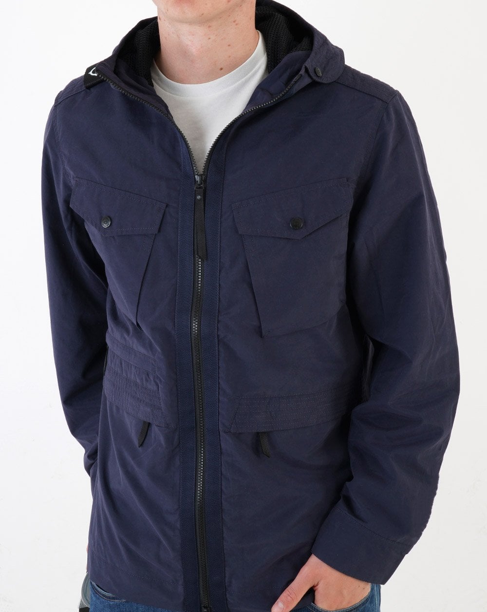 Ma.strum Hooded Jacket Navy
